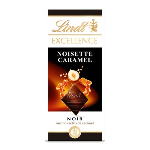 Lindt Chocolat Excellence Chocolat Noir Noisette Caramel 100g