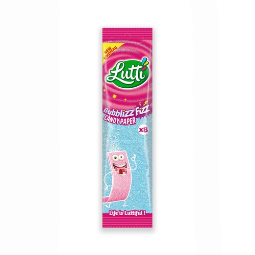 Lutti Bubblizz Fizz Candy Paper 15g