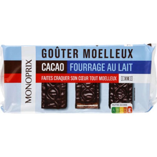 Monoprix Goûter Moelleux Cacao 420g