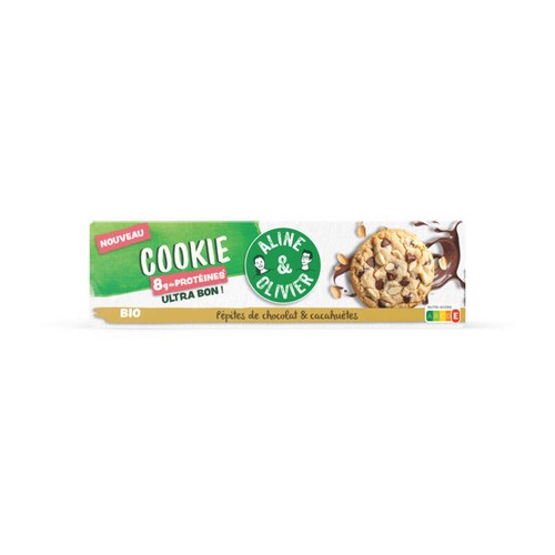 Aline & Olivier Cookie Bio Cacahuète Chocolat 170g