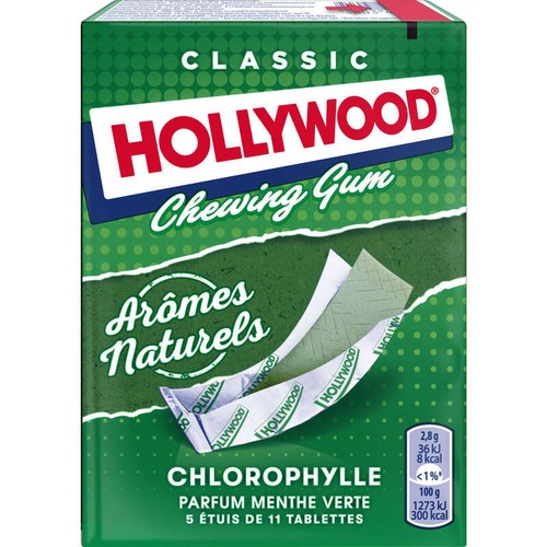 Hollywood Chewing Gum Classic Menthe x5