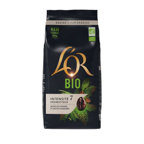 L'Or Café Bio en grains 900g
