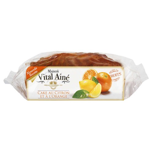 Maison Vital Ainé Cake aux Écorces d'Orange et de Citron 340g