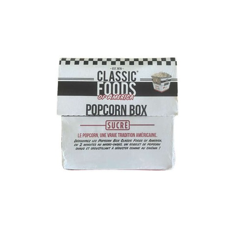 Classic Food Popcorn box sucré 90g