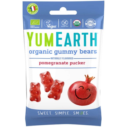 Yum Earth Bonbons Oursons Grenade Bio 50g