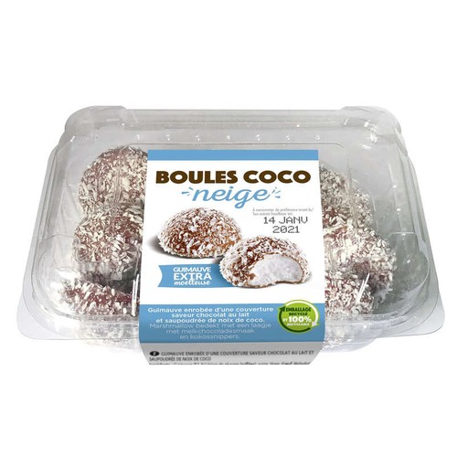 Lightbody Europe Boules Coco Neige Guimauve Extra Moelleuse 135g
