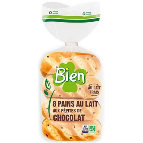 Bien Pains Au Lait Aux Petites De Chocolat 280g