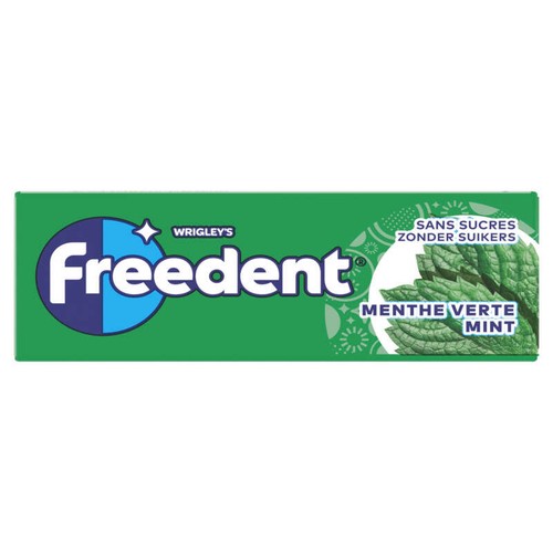 Freedent Chewing-Gum Menthe Verte Sans Sucre 14g