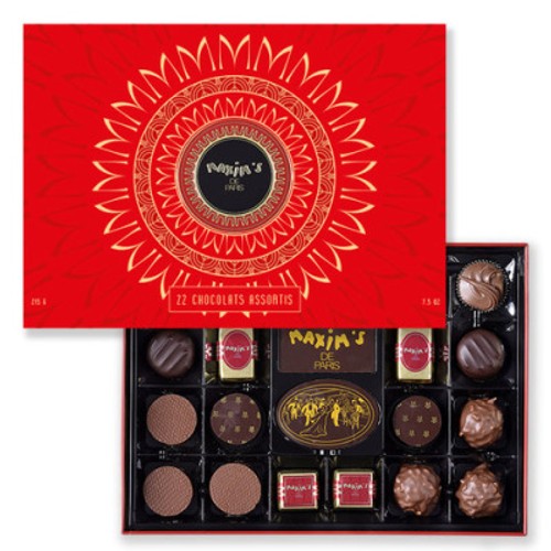 Maxim's de Paris Coffret Métal 22 Chocolats 215g
