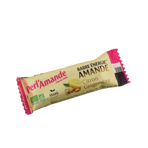 Perl'Amande Barre Pâte d'Amande Citron Gingembre 25g