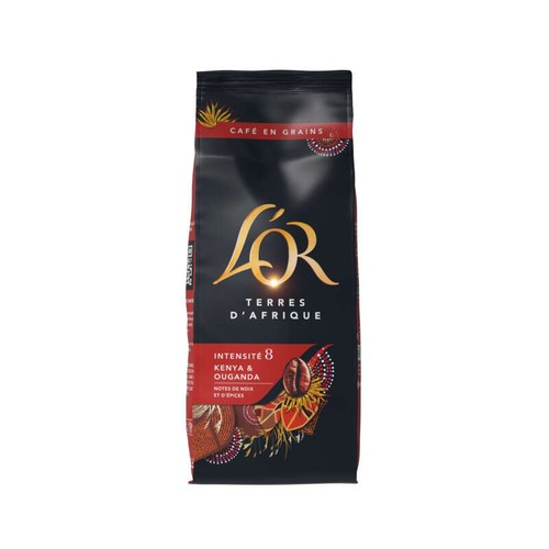 L'Or café en grains intensité 8 Kenya & Ouganda 500g