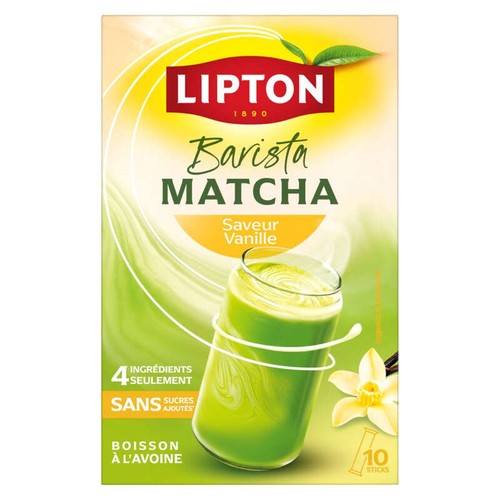 Lipton barista matcha saveur vanille 10 sticks