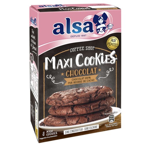 Alsa Maxi cookies chocolat 350g
