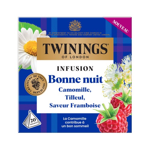 La Tisanière Infusion Bonne Nuit Camomille Tilleul Saveur Framboise
