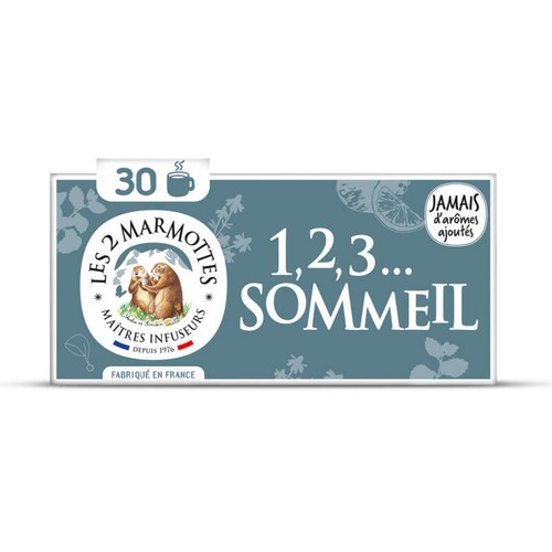Les 2 Marmottes Infusion 1,2,3 Sommeil x30 36g