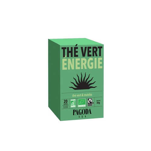 Thés de la Pagode Thé vert énergie Bio 36g