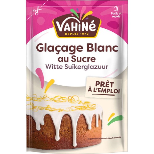 Vahiné Fondant Pour Glaçage Blanc, Prêt À L'Emploi 125g