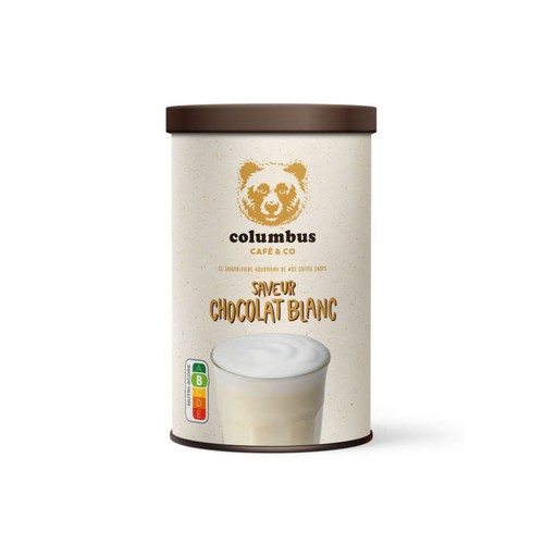 Columbus Café & Co Poudre Saveur Chocolat Blanc 350g
