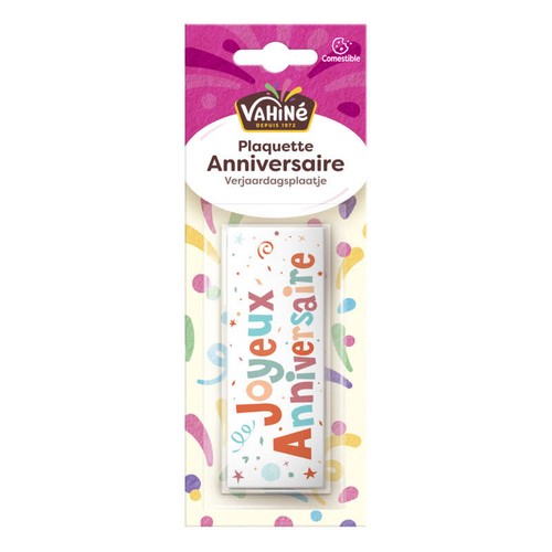 Vahiné Déco Plaquette Anniversaire