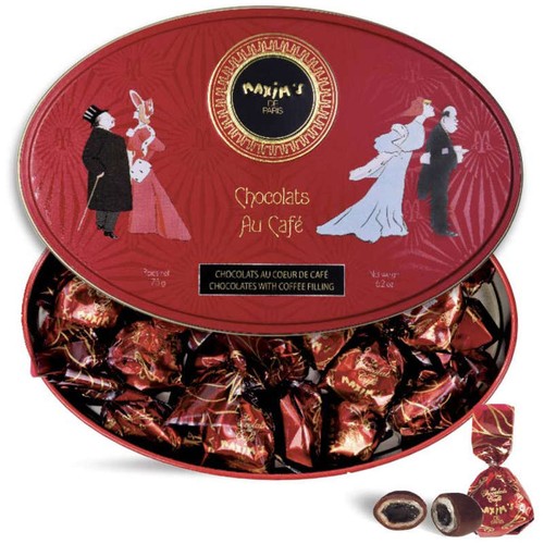 Maxim's de Paris Boîte Métal 25 Chocolats Cœur de Café 175g
