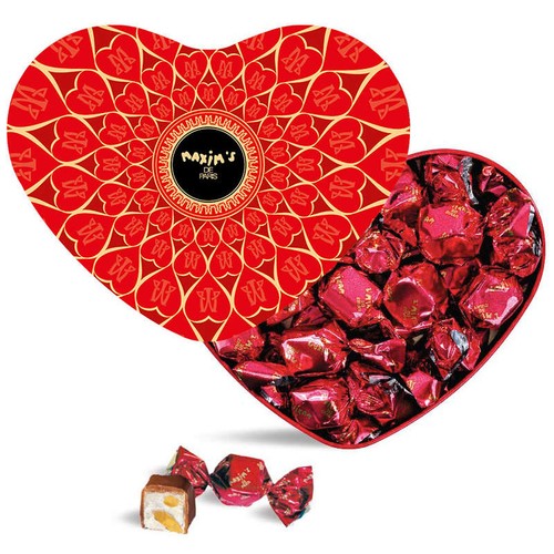 Maxim's De Paris Cœur Rouge Chocolat Au Lait Tendre Nougat 90g