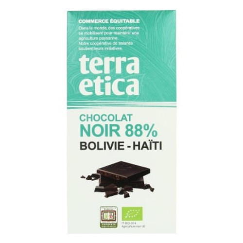 Terra Etica Chocolat Noir 88% Bolivie Bio 100g