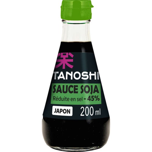 Tanoshi Japon Sauce Soja Réduite En Sel 200ml