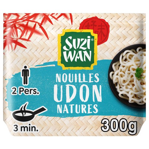 Suzi Wan Nouilles Précuites Udon Natures 2x150g