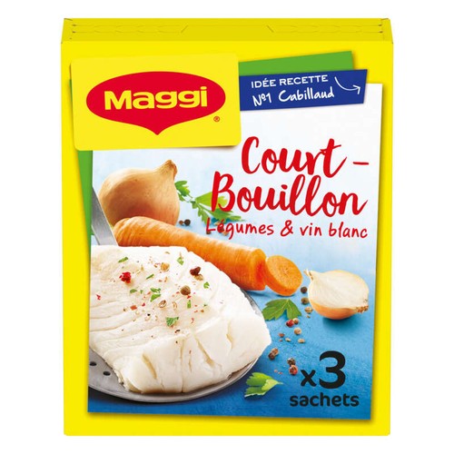 Maggi Court-bouillon légumes et vin blanc 3 sachets 150g