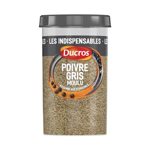 Ducros Poivre Gris Moulu, Classique, 90g