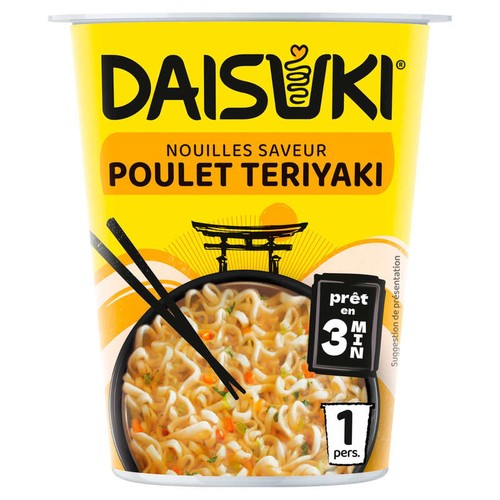 Daisuki Nouilles Instantanées saveur Poulet Teriyaki 60g