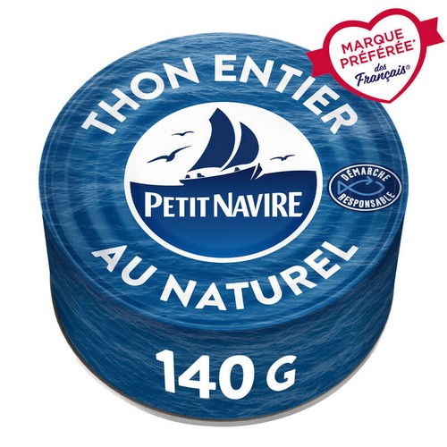 Petit Navire Thon Albacore Entier Au Naturel 140g