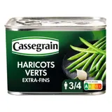 Cassegrain Haricots Verts Extra-Fins Cueillis & Rangés Main 390g
