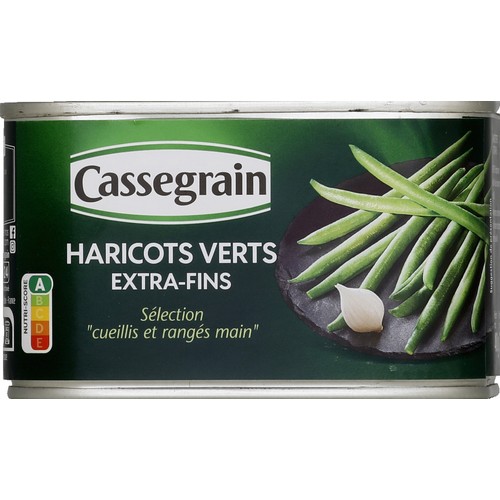 Cassegrain Haricots Verts très fins coupés 220g