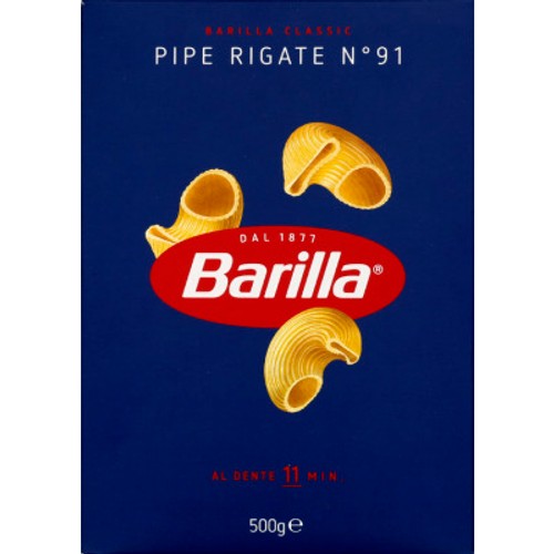 Barilla Pâtes pipe rigate 500g