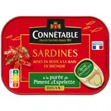Connétable Sardines Au Piment D'Espelette Doux 115g