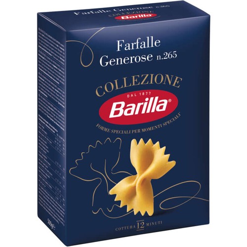 Barilla Pâtes farfalle generose collezione 500g