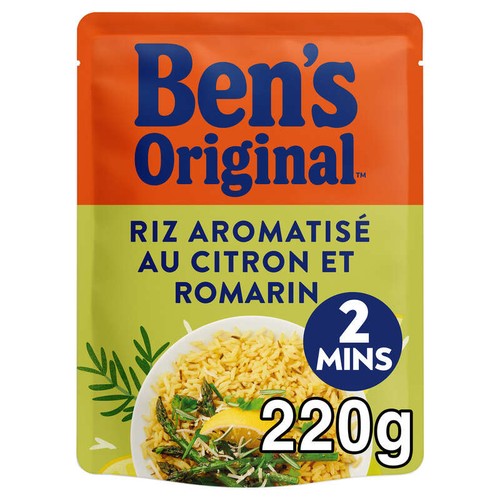 Ben's Original Riz aromatisé au citron et romarin micro-ondable 220g