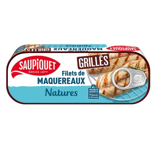 Saupiquet Filets De Maquereaux Grillés Natures 120g