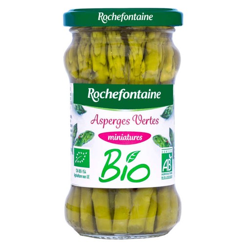 Rochefontaine Asperges vertes miniatures bio 100g