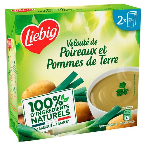 Liebig PurSoup' Velouté de Poireaux et Pommes de terre 2x30cl