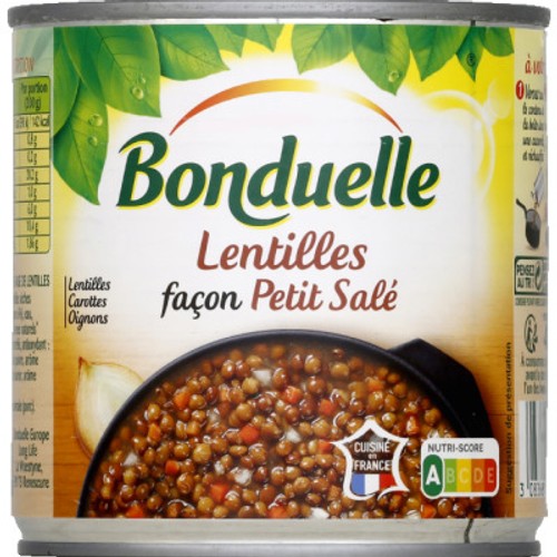 Bonduelle Lentilles Façon Petit Salé 400g