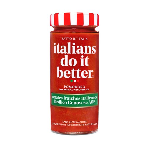 Italians Do It Better Sauce Tomates fraîches et basilic 290g