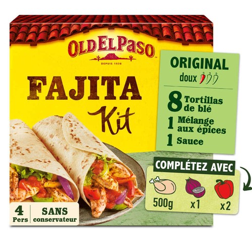 Old El Paso Kit Fajitas Original 500g