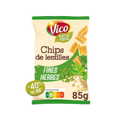 Vico Natur' & bon Chips de lentilles aux fines herbes 85g