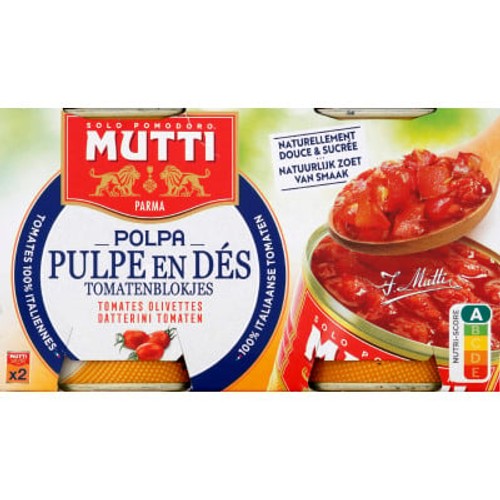 Mutti Pulpe De Tomates Datterini 2x300g