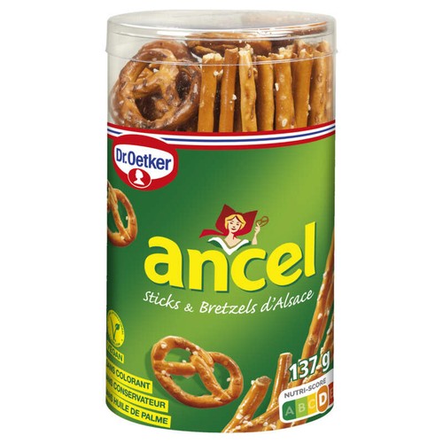 Ancel Mini Assortiment Sticks et Bretzels d'Alsace 137g
