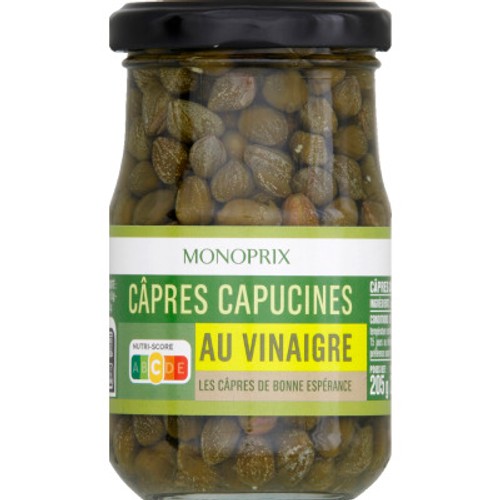 Monoprix Câpres Capucines au Vinaigre 120g