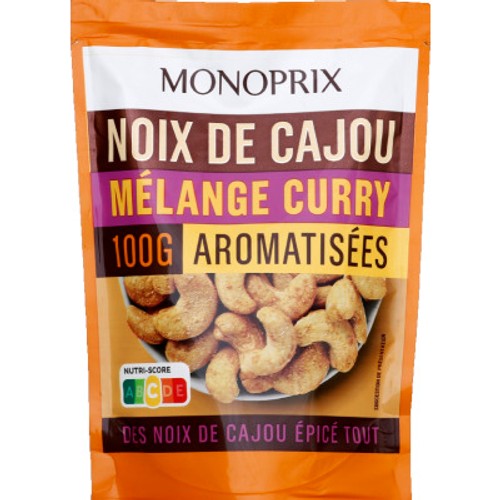 Monoprix Noix cajou mélange curry 100g