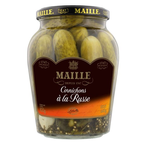 Maille Cornichons À La Russe Bocal 440g